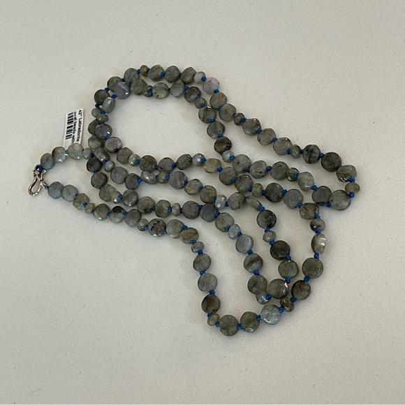 One of a kind Labradorite beaded 42” Necklace - Picture 9 of 11
